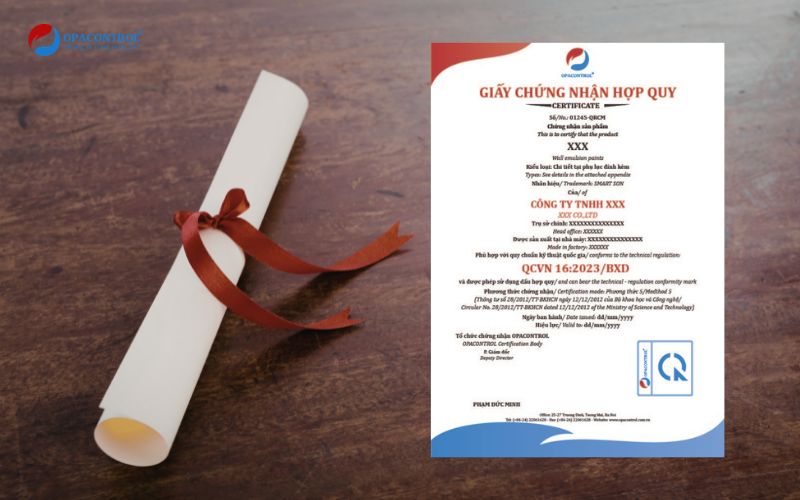 Mẫu giấy chứng nhận hợp quy theo phương thức 5