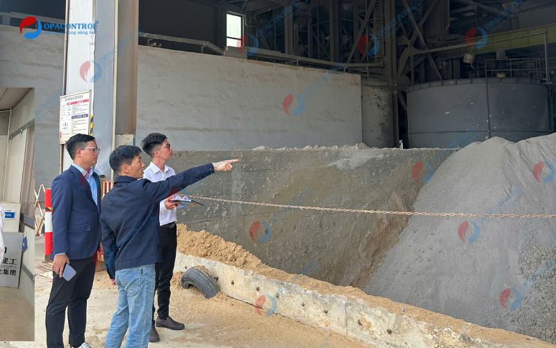 OPACONTROL kiểm tra vật liệu sản xuất bê tông khí chưng áp AAC tại nhà máy ở Nam Ninh của Công ty Tín Thành