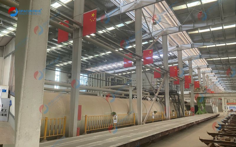 Dây chuyền sản xuất tấm tường bê tông khí chưng áp cốt thép hiện đại