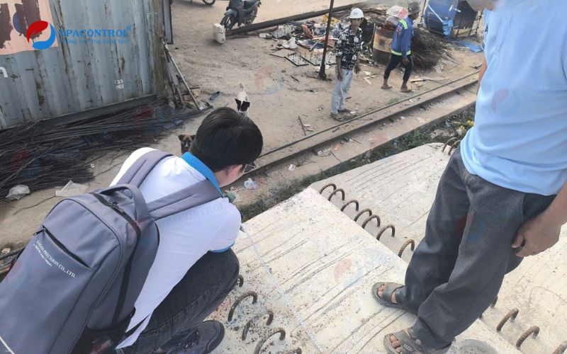 Ghi nhận thông số báo cáo kết quả thử nghiệm bê tông dầm tại hiện trường