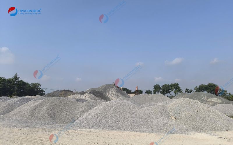 Cốt liệu sản xuất cống bê tông cốt thép của Công Ty CP Đầu tư và Xây dựng Bình Dương ACC