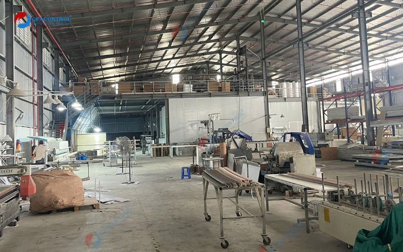 Xưởng sản xuất của gỗ Composite của Công ty Cổ phần Thương mại và Dịch vụ Tam Phát