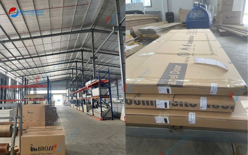 Cửa gỗ composite do Công ty Cổ phần Thương mại và Dịch vụ Tam Phát sản xuất