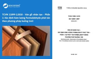 TCVN 11899-1:2018 - Ván gỗ nhân tạo - Phần 1: Xác định hàm lượng Formaldehyde phát tán theo phương pháp buồng 1m3