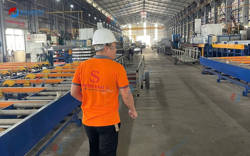 Dây chuyền sản xuất nhôm của Công ty TNHH Nhôm Nam Á