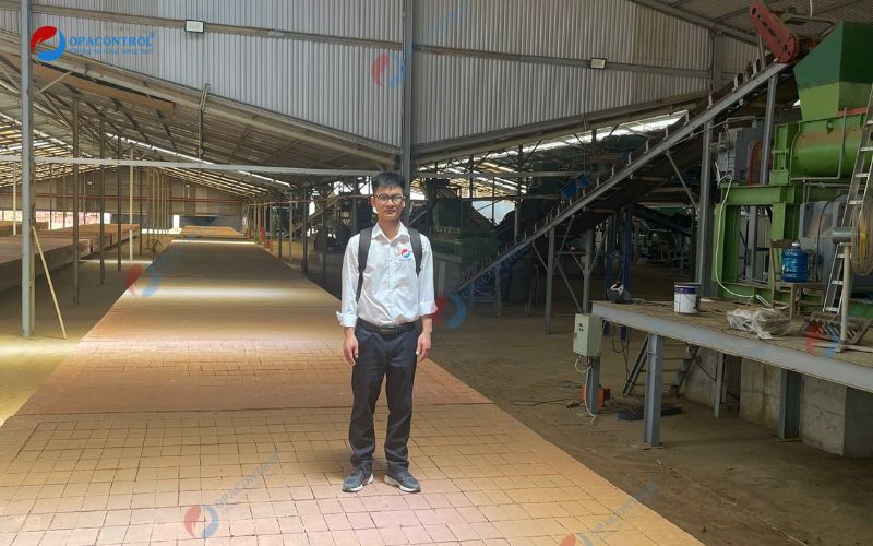 Dây chuyền sản xuất gạch đất sét nung của Công ty Cổ phần mía đường Lam Sơn