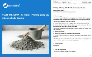 TCVN 4787:2009 - Xi măng - Phương pháp lấy mẫu và chuẩn bị mẫu