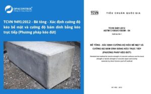 TCVN 9491:2012 - Bê tông - Xác định cường độ kéo bề mặt và cường độ bám dính bằng kéo trực tiếp (Phương pháp kéo đứt)