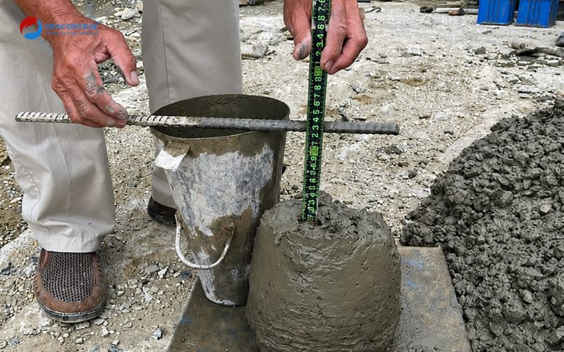 OPACONTROL kiểm tra độ sụt bê tông tại hiện trường cho khách hàng