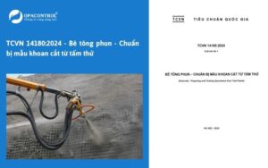 TCVN 14180:2024 - Bê tông phun - Chuẩn bị mẫu khoan cắt từ tấm thử