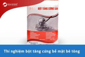Thí nghiệm bột tăng cứng bề mặt bê tông
