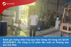 Đánh giá chứng nhận hợp quy hàm lượng chì trong sơn QCVN 08:2020/BCT cho Công ty Cổ phần Sản xuất và Thương mại Sơn Hải Phát