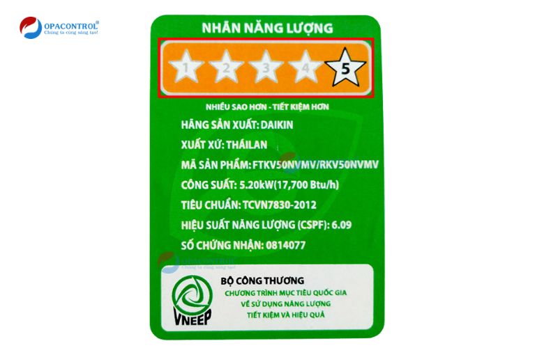 Nhãn năng lượng so sánh là gì?