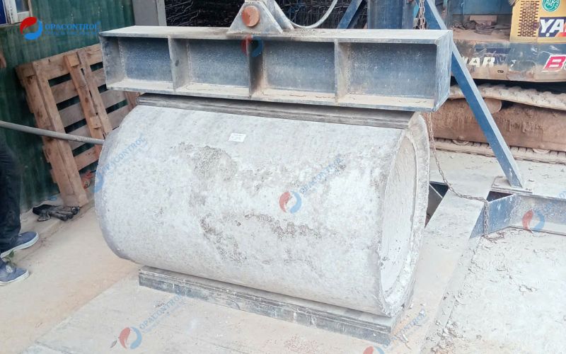 Thí nghiệm khả năng chịu tải ống cống bằng máy nén
