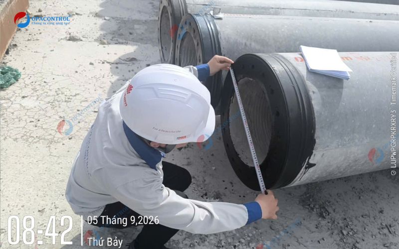 Kiểm tra kích thước hình học cho ống cống 