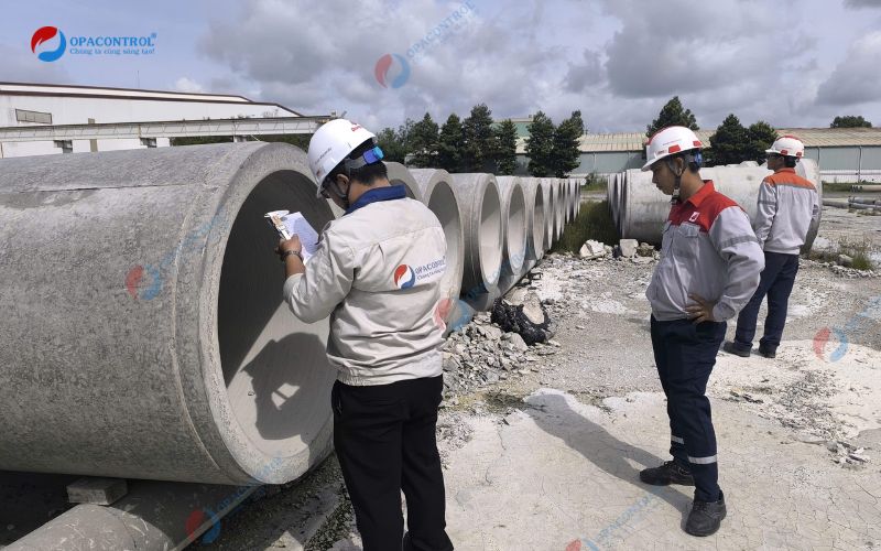 Các hạng mục thực hiện đánh giá thử nghiệm tại hiện trường sản phẩm ống cống bê tông cho Công ty Cổ phần Đồng Tâm